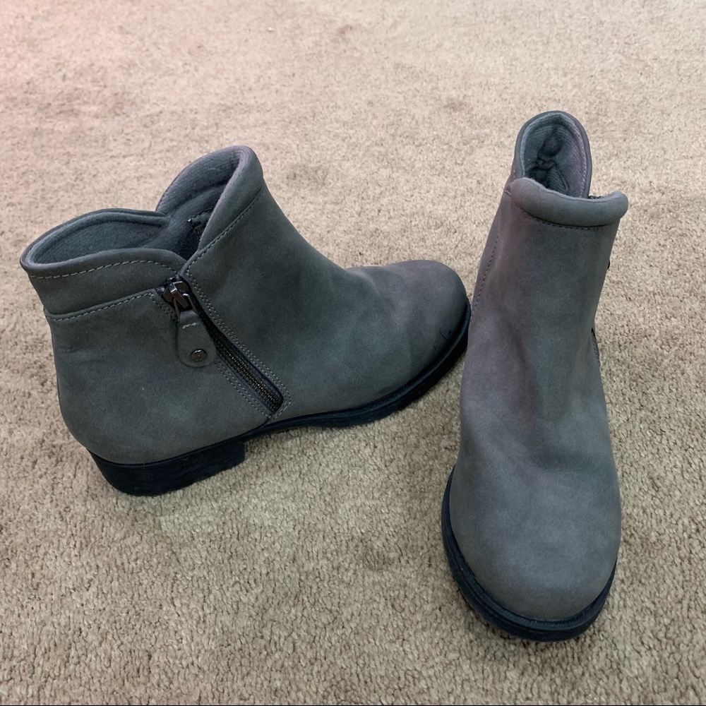 Gray Ankle Boots